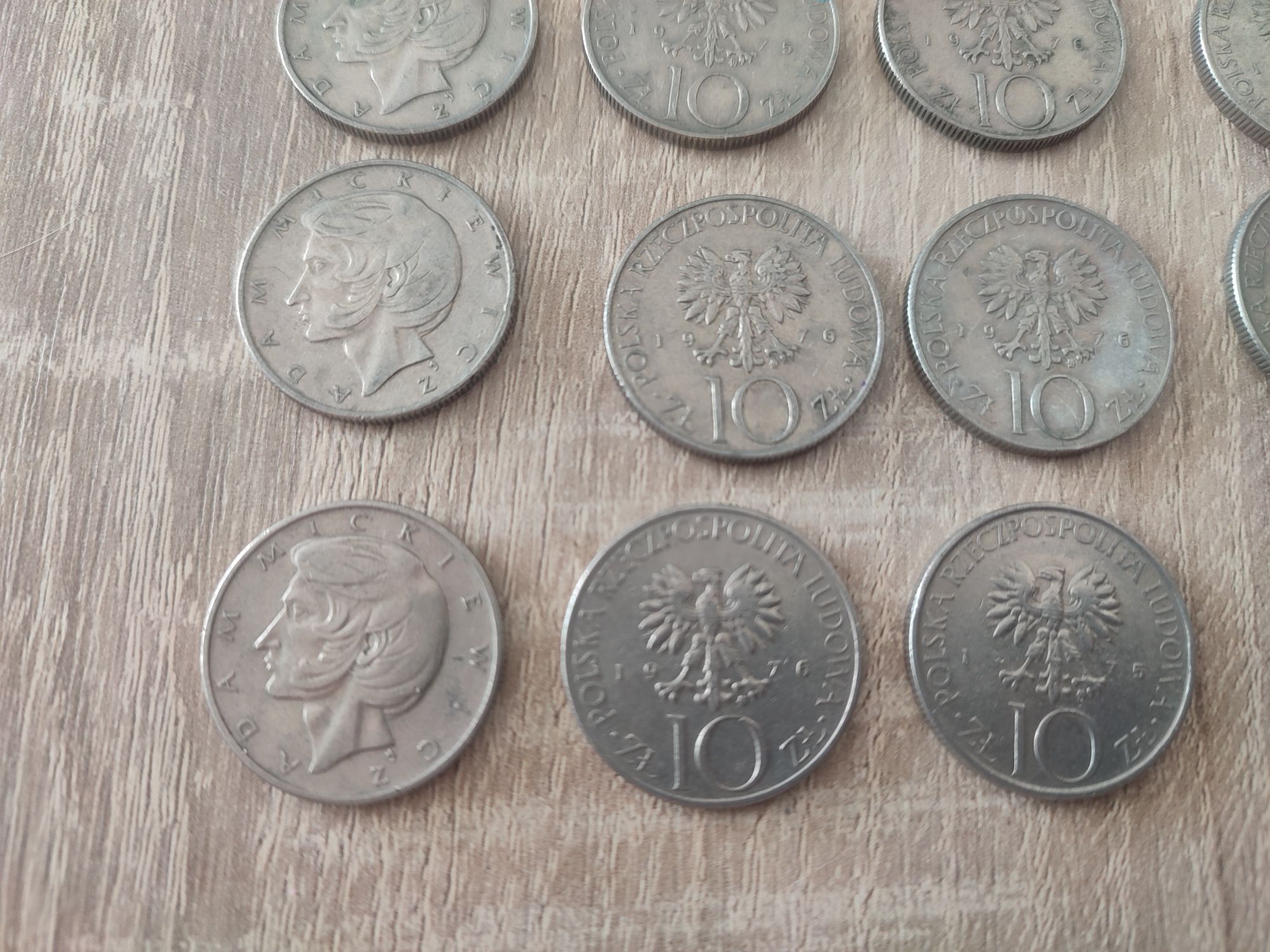 Monety nominał 10 zł Adam Mickiewicz 21 szt