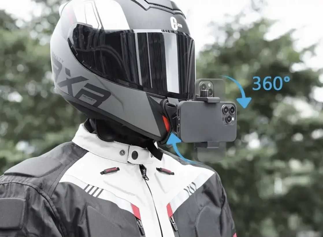 Uchwyt na kask do telefon Smartfon GoPro kamery Sportowa motocyklowego