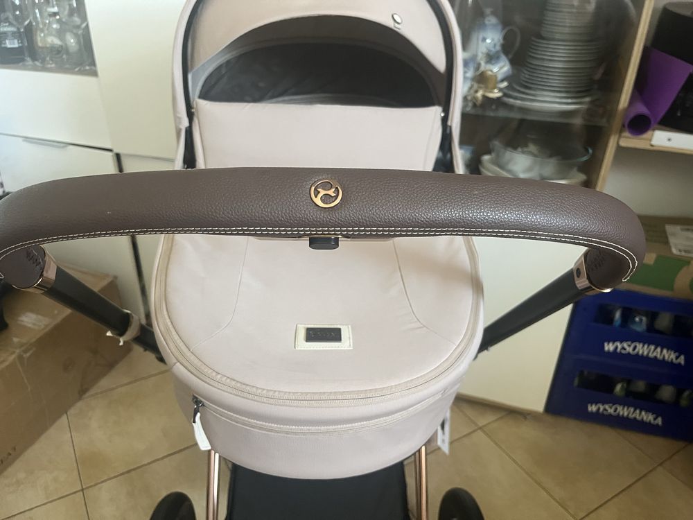 Wózek głęboki cybex priam 4.0 rose gold cozy beige