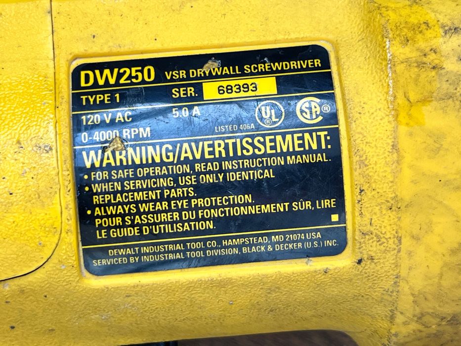 DEWOLT-DW 250-wkrętarka