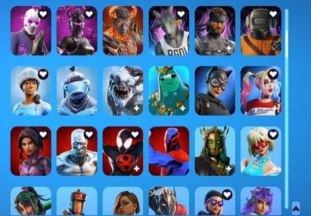 рандом аккаунты в фортнайт от 1 скина до 300