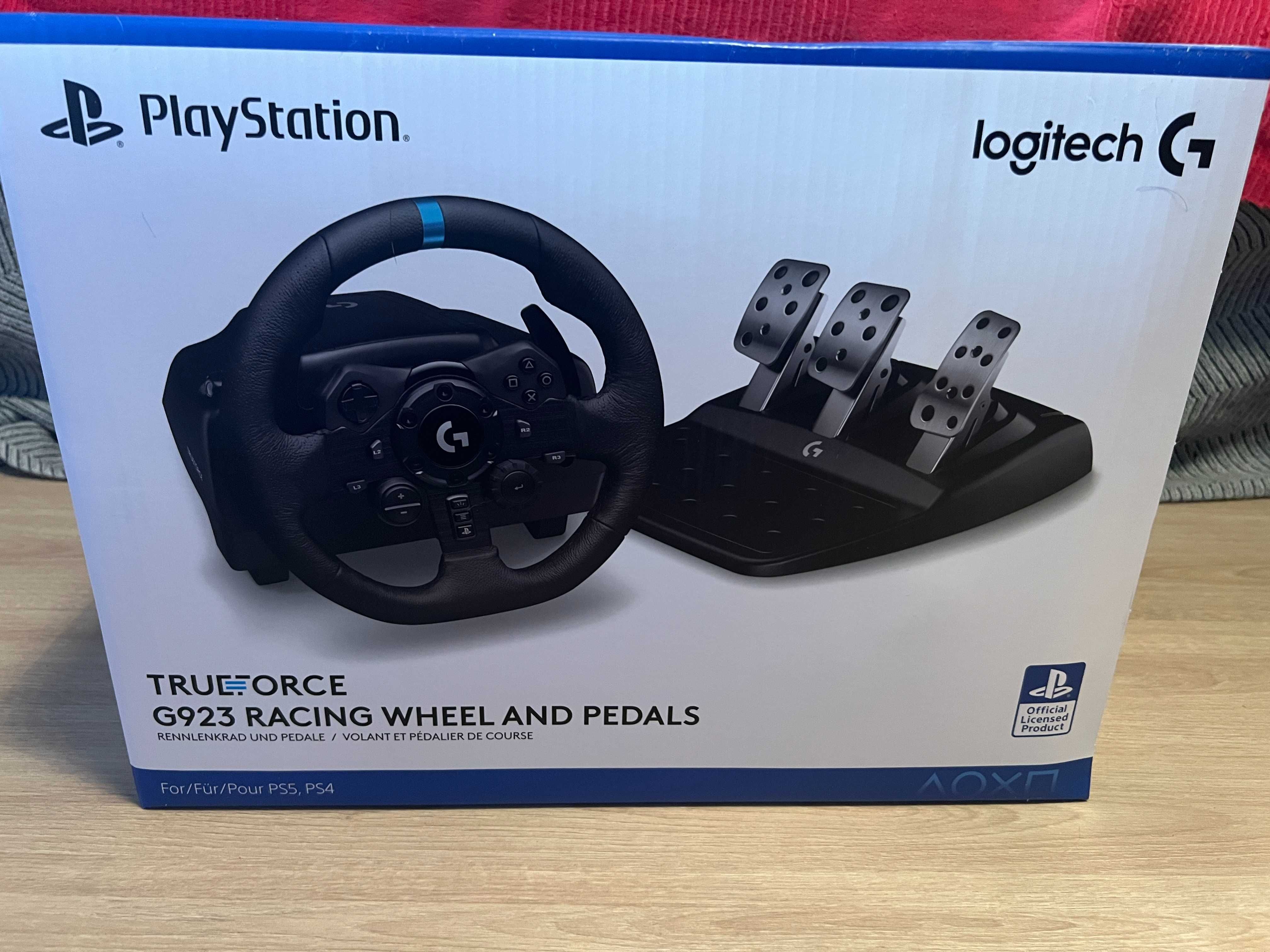 Logitech G923 PS4/PS5/PC — Como novo + Caixa + recibo com garantia