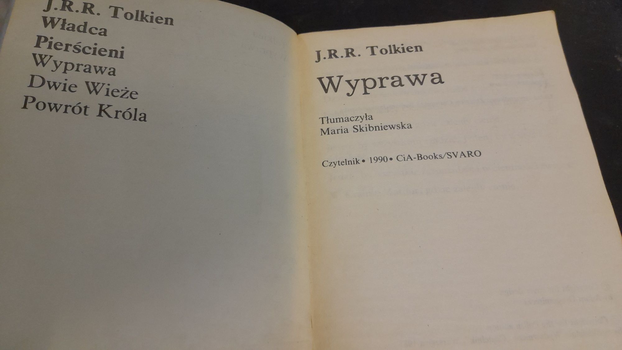 J. R.R . Tolkien   WYPRAWA  .tom 1 .