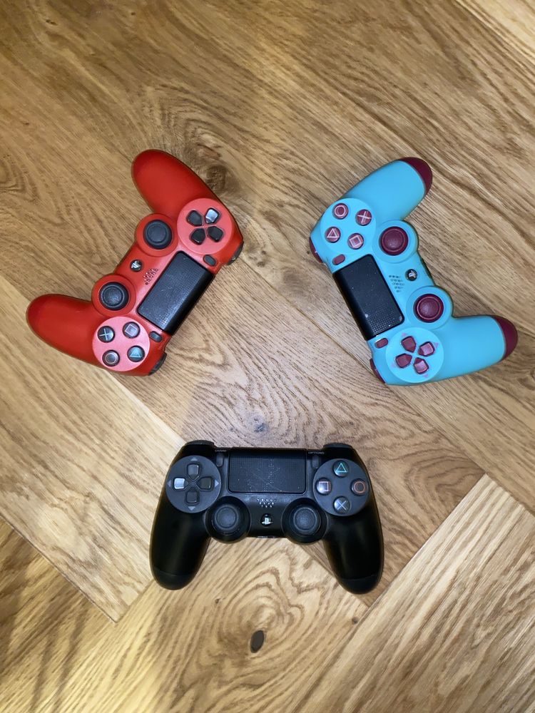 Playstation 4 slim 3 pady 6 gier RDR FIFA WIEDŹMIN