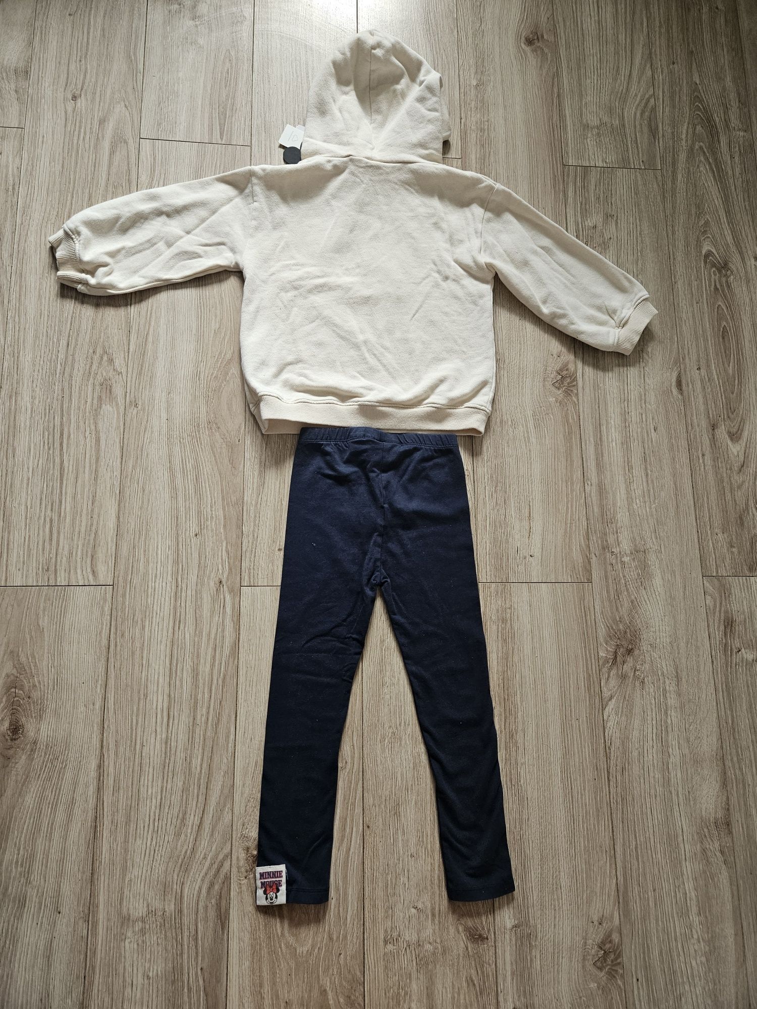 Nowy komplet Zara myszka Minnie Disney legginsy bluza z kapturem