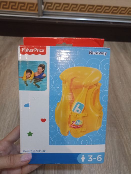 Новий дитячий надувний жилет Bestway «Fisher-Price».