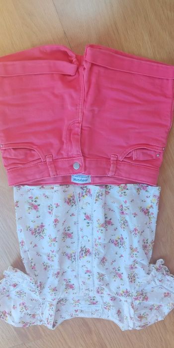 Calção Mayoral +  Blusa Zara - 8 Anos