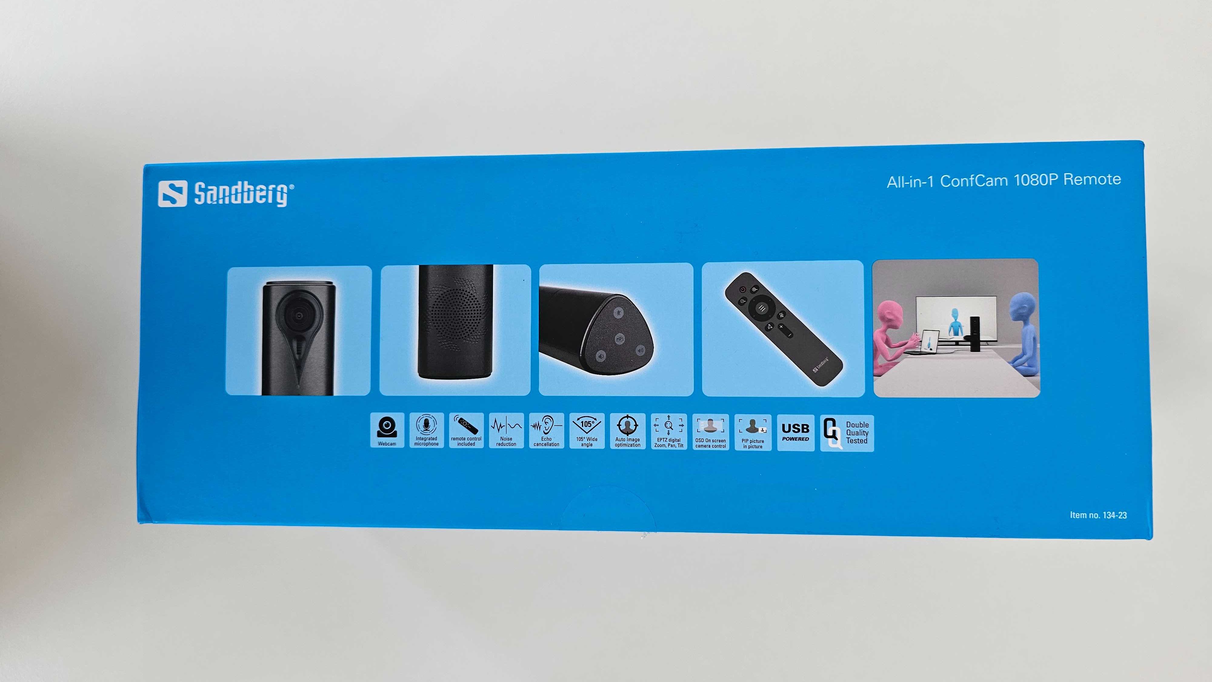 Kamera internetowa Sandberg All-in-1 ConfCam 1080P Remote