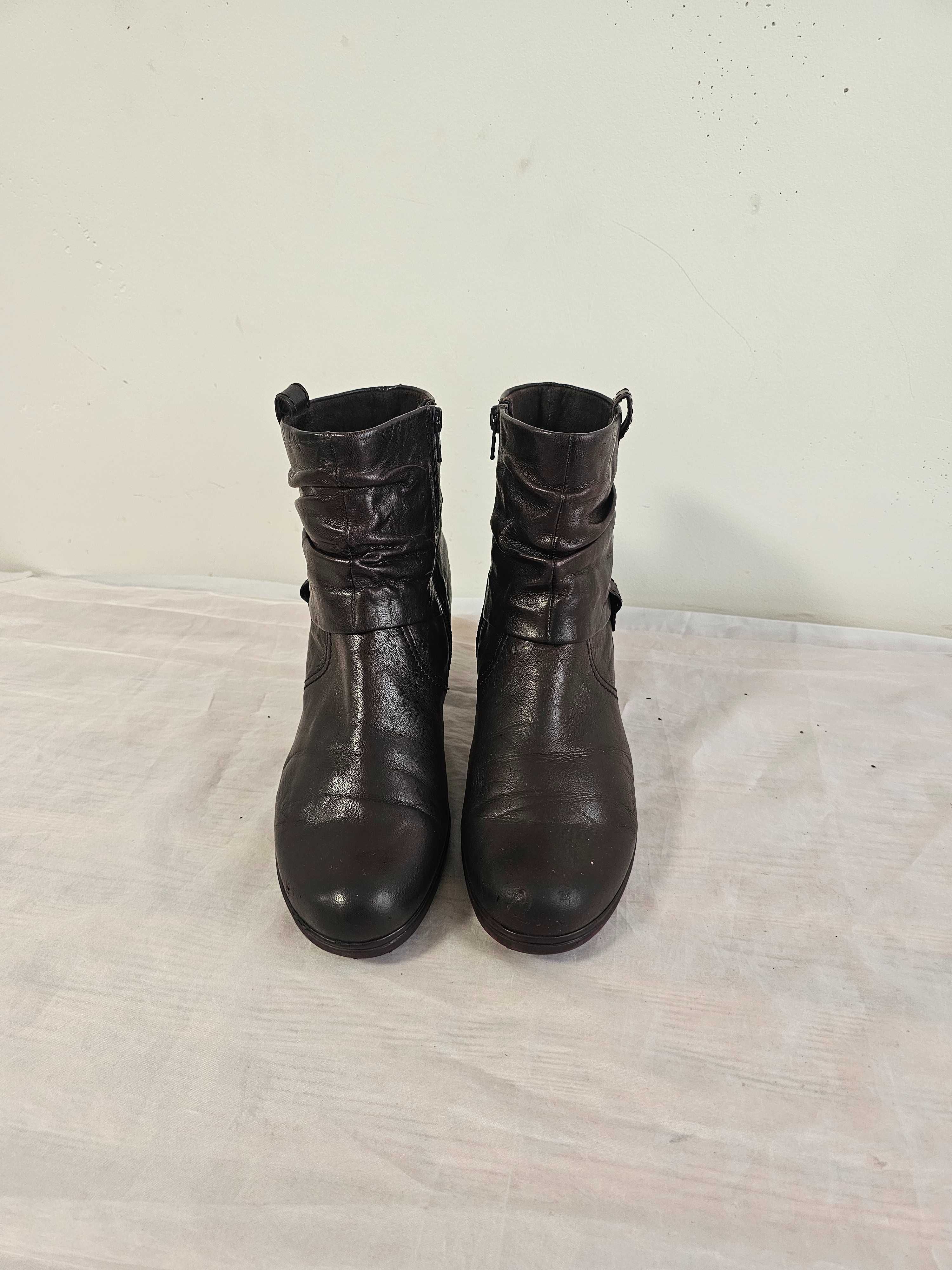 Buty botki skórzane Gabor UK 6 r. 40 , wkładka 26 cm