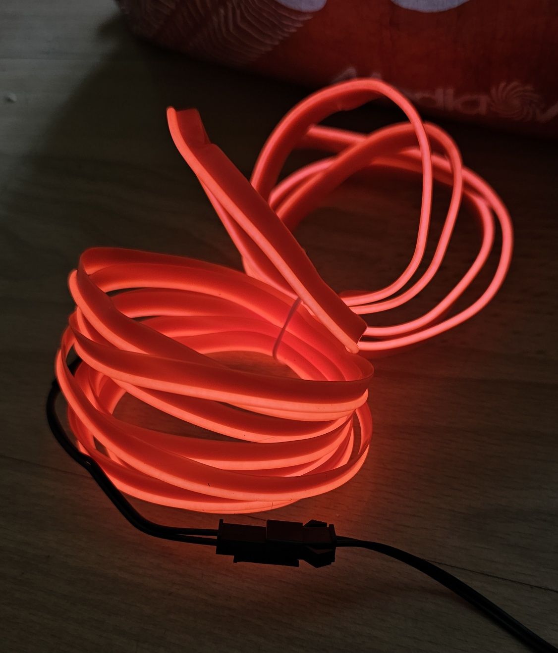 Światłowód 3m 12v tuning ambient light wtyczka zapalniczki neon led