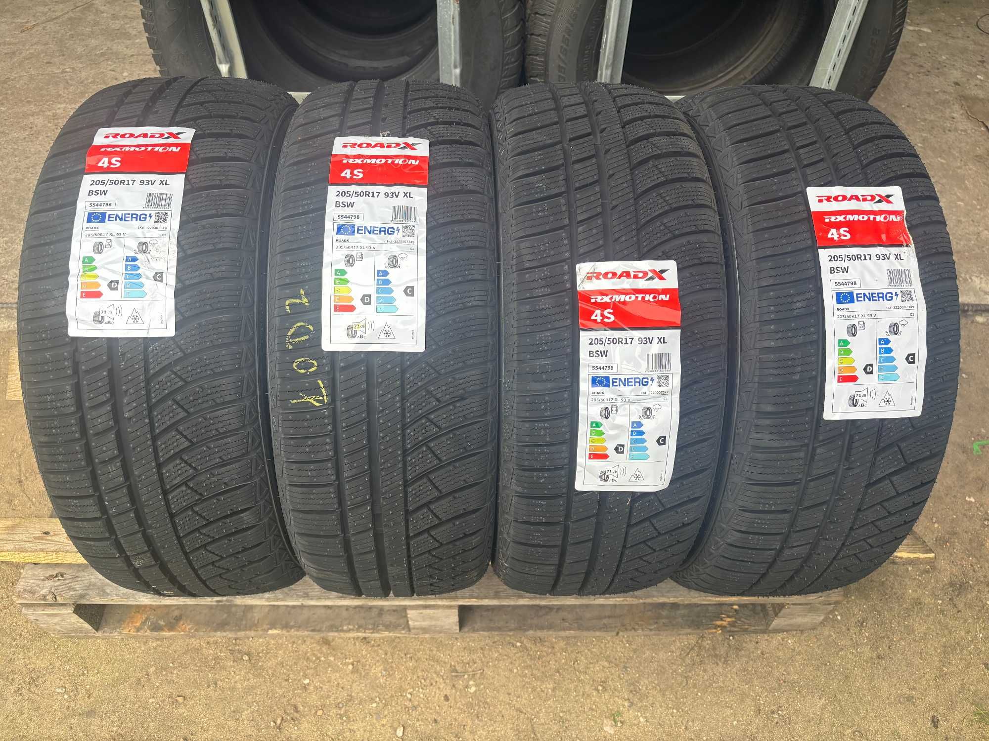 Okazja opony całoroczne 205/50R17 93V XL ROADX RxMotion 4S NOWE 2025r.