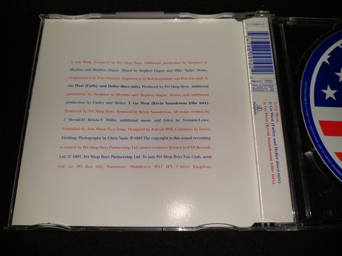 Pet Shop Boys Go West CD 1993