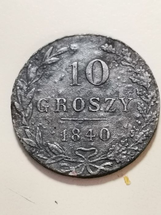 Moneta Królestwo Kongresowe 10gr 1840r