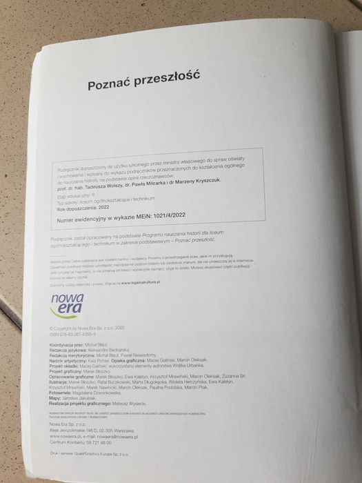 "Poznać przeszłość" Historia 4 podręcznik zakres podstawowy Nowa Era