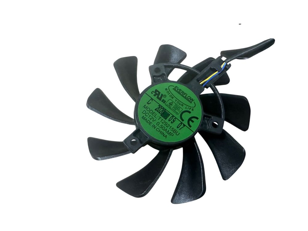 Ветилятор Everflow для відеокарти Power Color 87mm T129215BU комплект