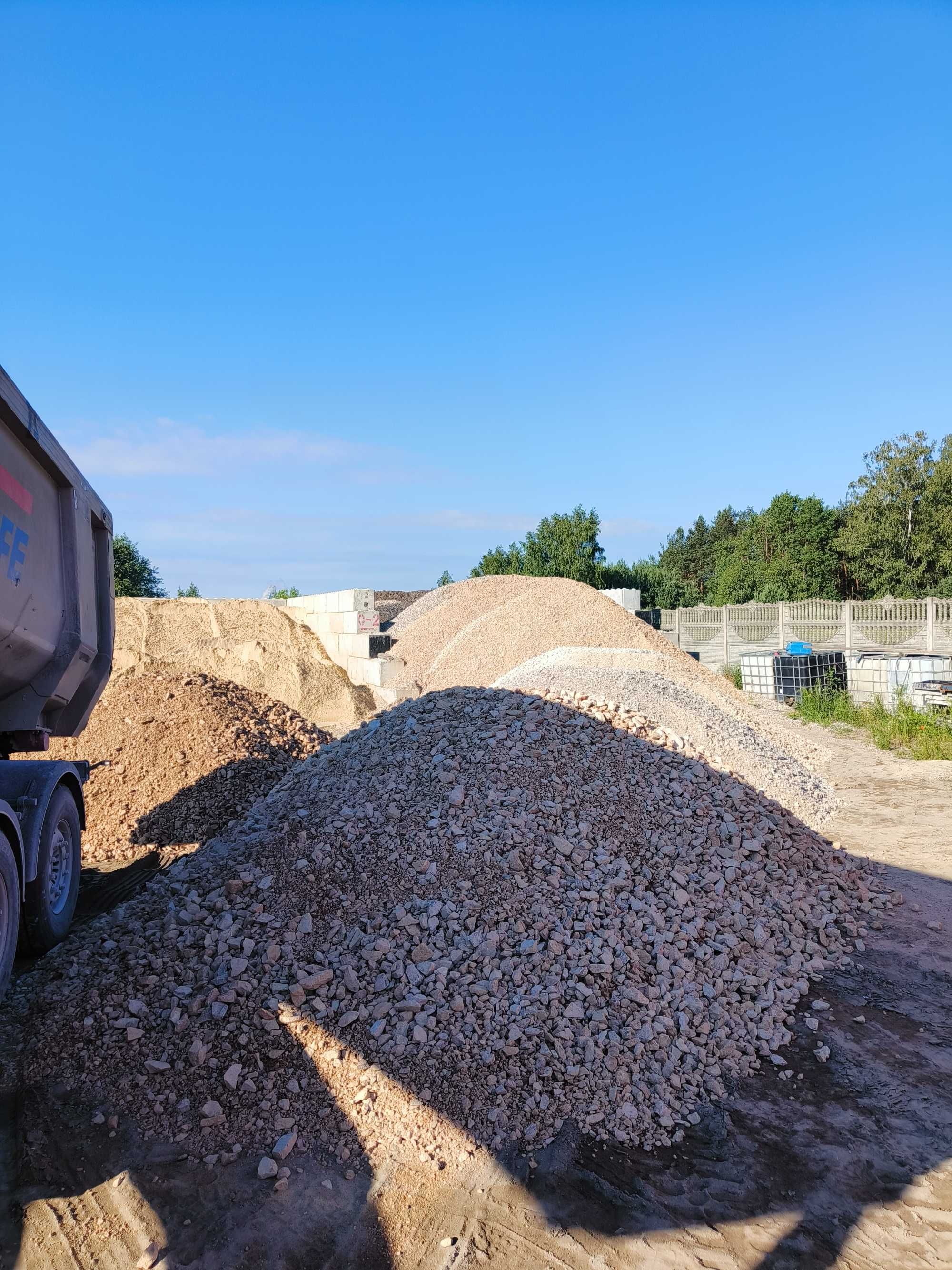 Kruszywo, kamień pod kostkę, na drogę, tłuczeń utwardzenie terenu