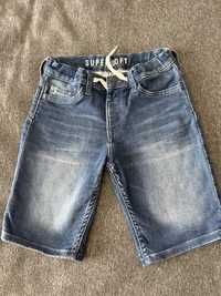 H&m short rozm 122 laycra krótkie spodenki jeansowe