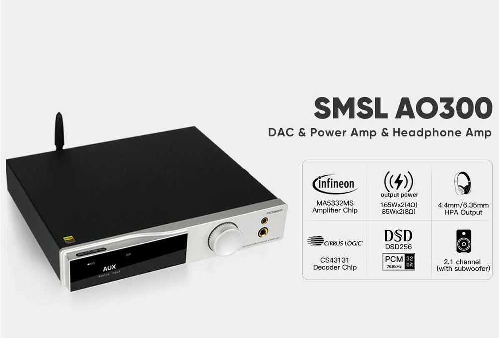 Wzmacniacz audio SMSL AO300