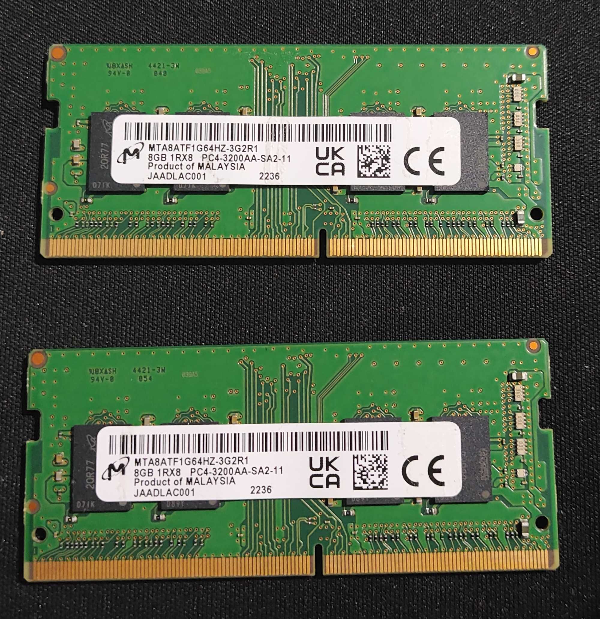 Пам'ять для ноутбуків Micron 16 GB (2x8 GB) SO-DIMM DDR4 3200 MHz