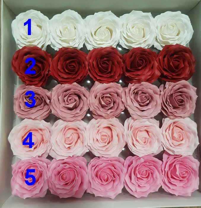 Мильні троянди оптом, квіти з мила для флористів, мыльные розы оптом
