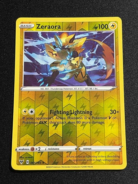 Carta Pokémon Zeraora 61/185 Vivid Voltage