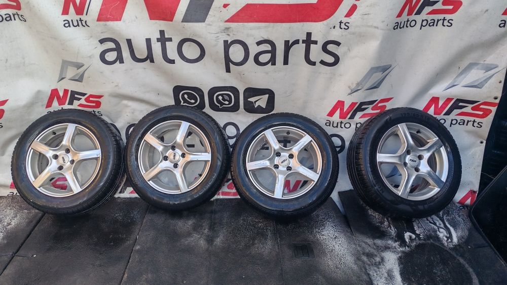 Диски  r15 4x100 6.5j + літня резина 185/60/15