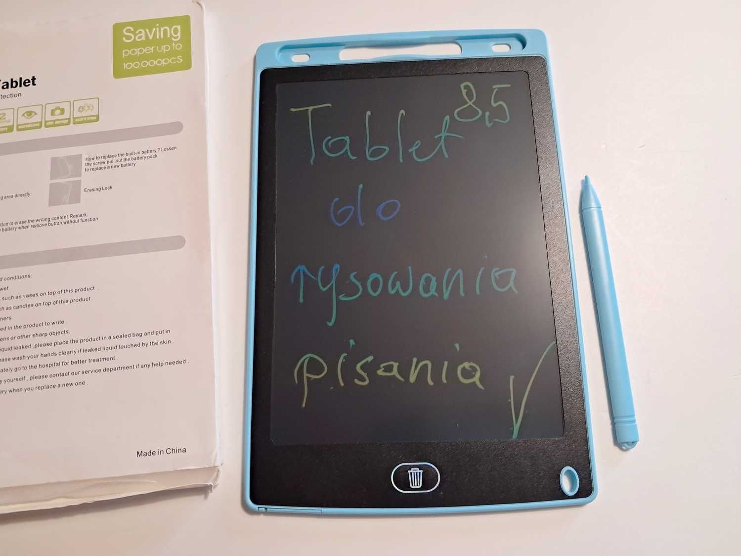 Tablet do nauki pisania rysowania i kreatywności dla dziecka