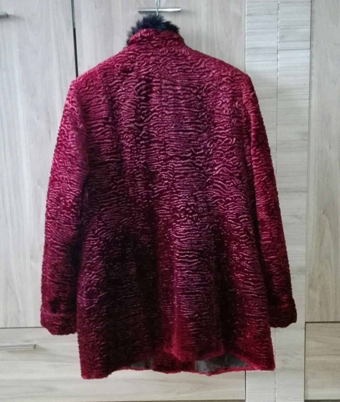 Płaszcz zimowy bordowy 44 XL/XXL