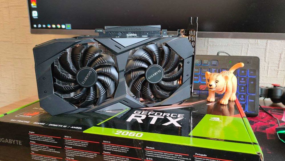 (ТЕРМІНОВО) Відеокарта Gigabyte RTX 2060 6Gb OC (Ідеальний стан)