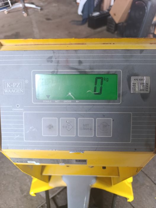 Wózek paletowy z waga 100%sprawny