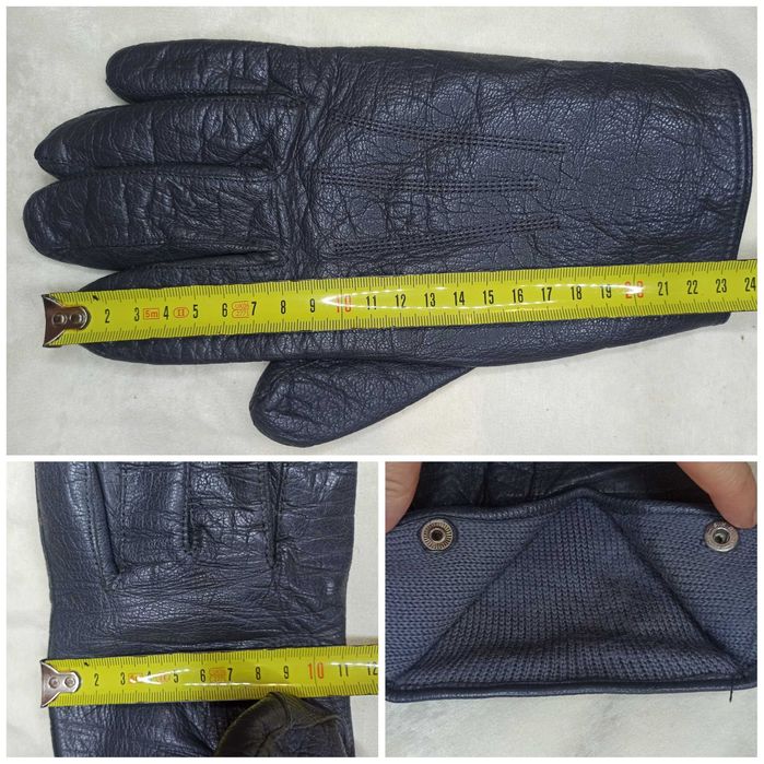 Мужские кожанные перчатки,качественные, с утеплителем