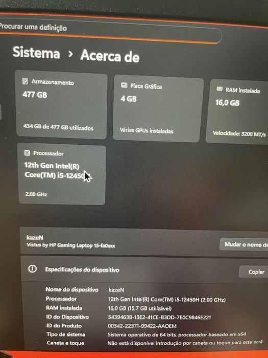 portatil gaming para troca *nao vendo*