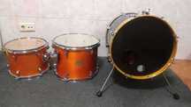 Bateria acústica kit pequeno 12",14",16"