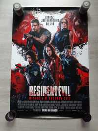 Plakat kinowy z filmu Resident Evil witajcie w raccoon city horror