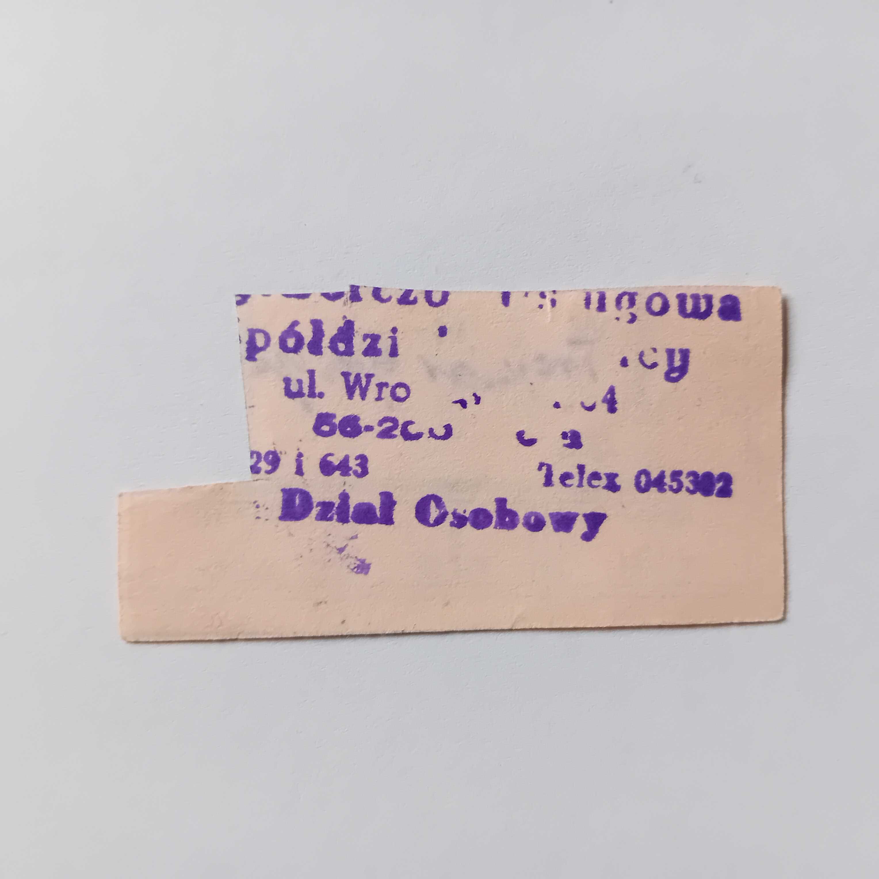 Kartka żywnościowa MI III 1982 Oryginał z pieczątką. Wypełniona.