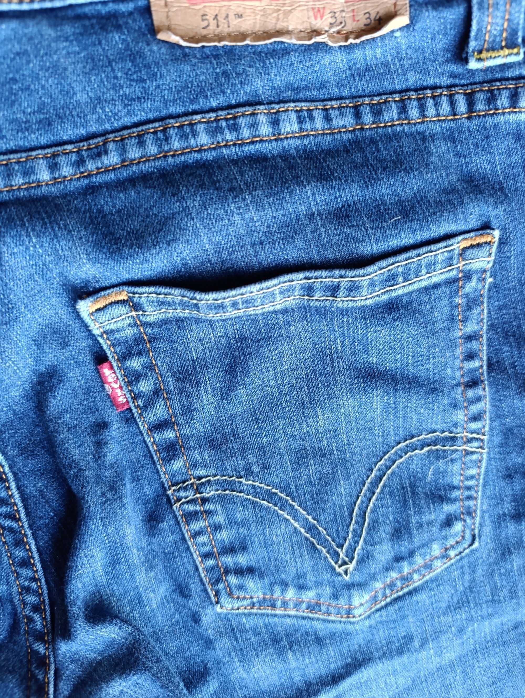 Levis Jeansy męskie men rozmiar 33 34