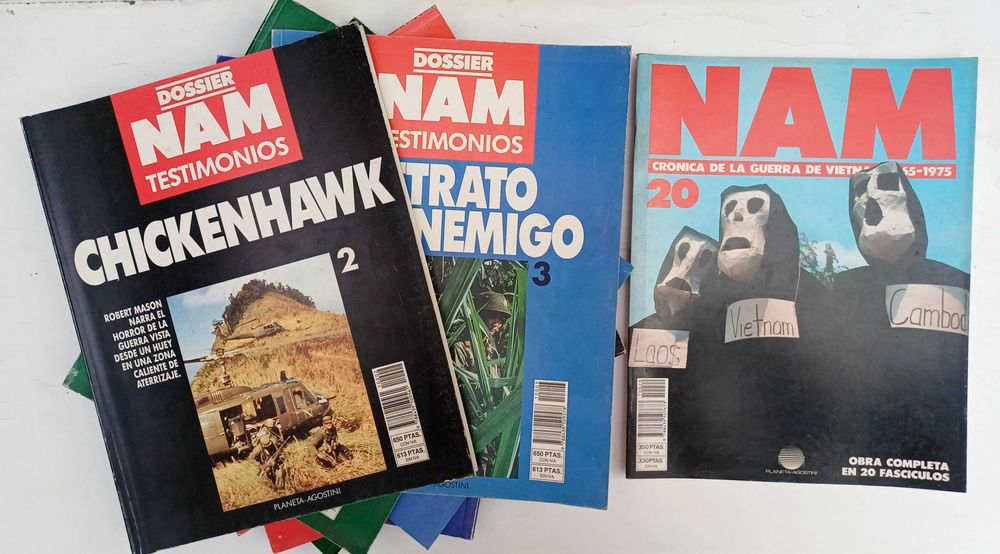 11 números da colecção Dossier NAM Testemonios – Guerra do Vietnam