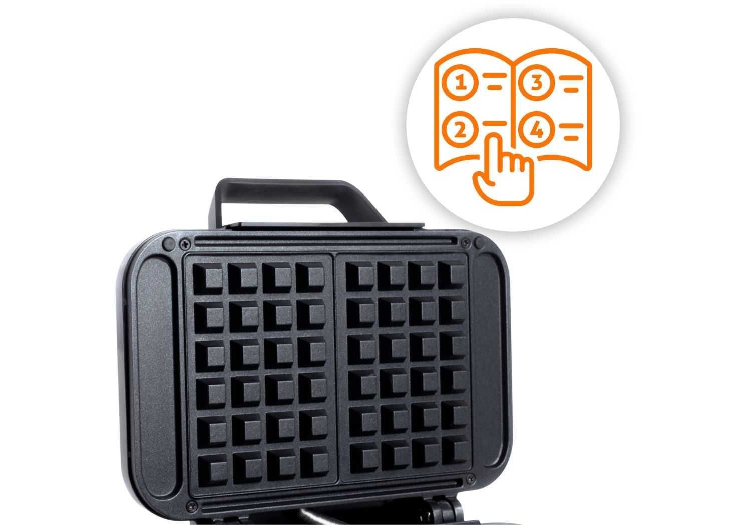 Gofrownica 2200W Opiekacz Do Gofrów Mocna Z Regulacją Temperatury