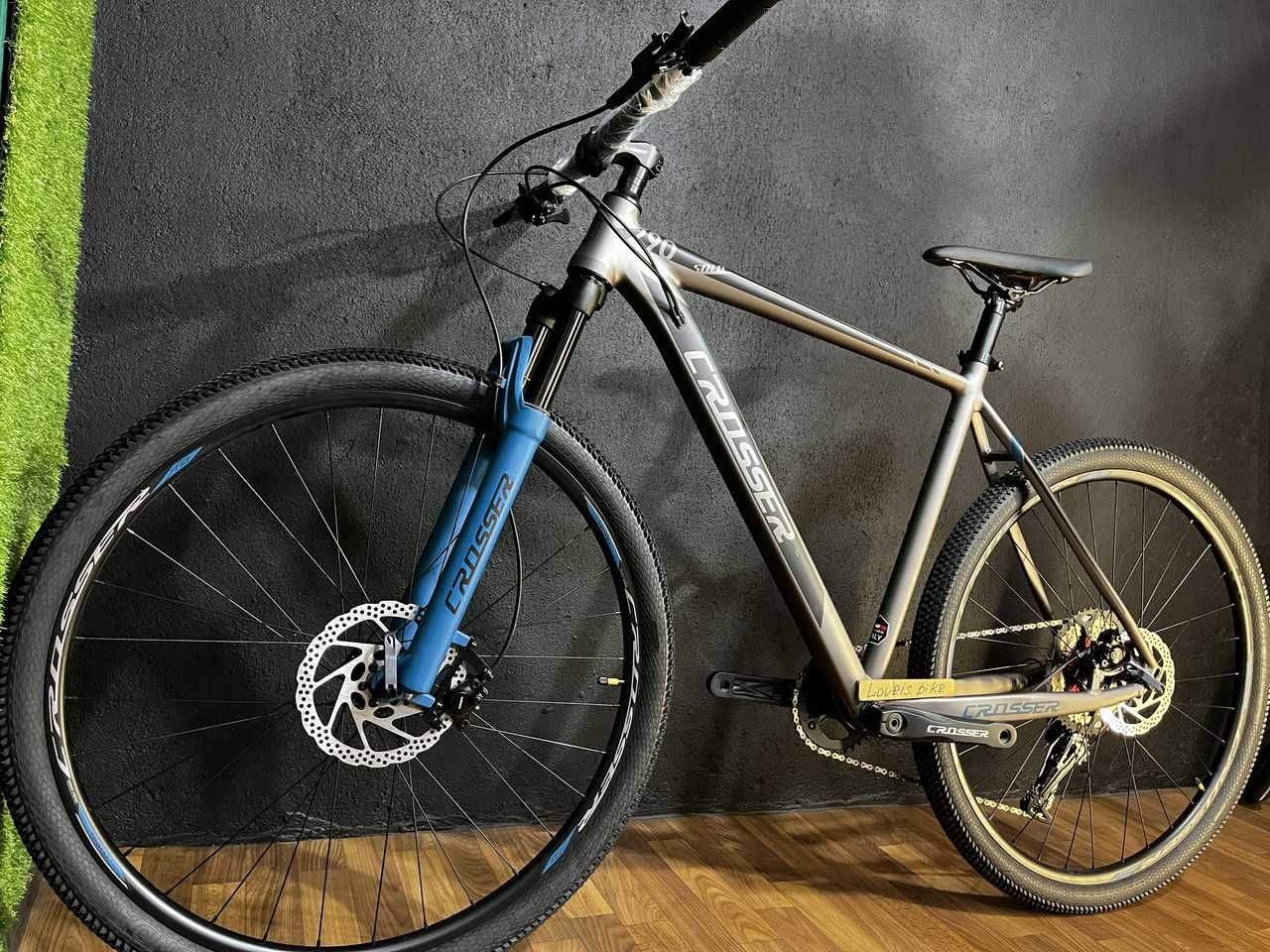 Алюмінієвий велосипед 29 Crosser Solo ГІДРАВЛІКА Air 1x12/2x12