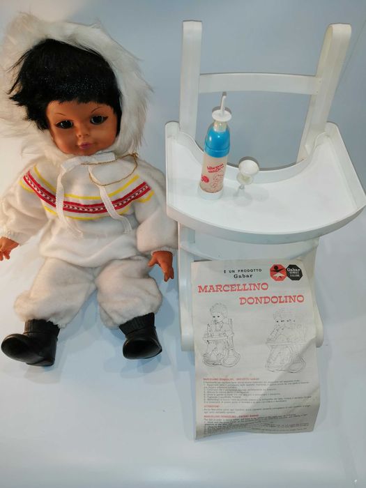 Boneca - Marcellino Dondolino - Gabar Italia - com baloiço