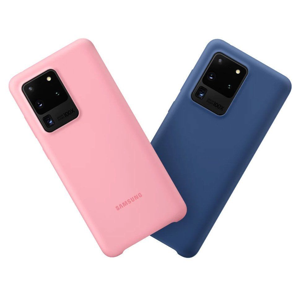 Elastyczne Silikonowe Etui Silicone Case Galaxy S20 Ultra Różowy