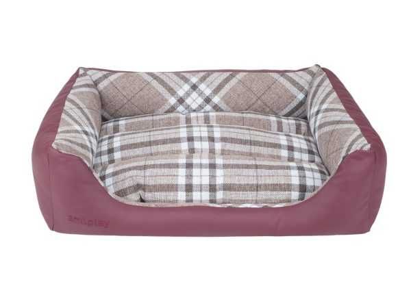 Legowisko dla psa Amiplay sofa 4in1 Bordowa