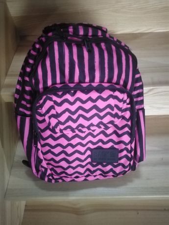 Plecak szkolny różowo czarny
