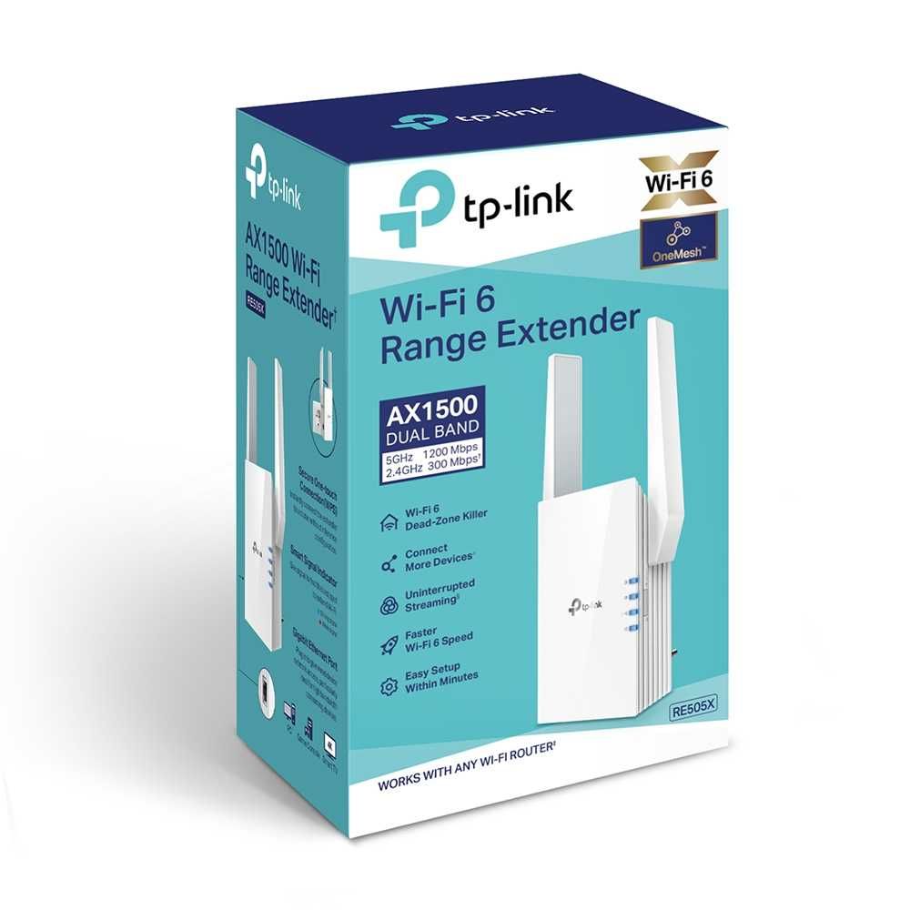 Новый 5ГГц  Mesh ретранслятор Wi-Fi 6 сигнала Tp link RE505X AX1500