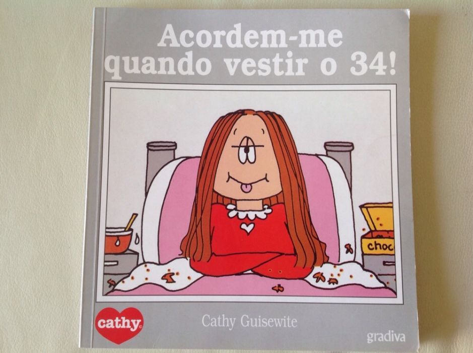 Livros Banda Desenhada Cathy Guisewite, Gradiva (Volumes 4, 9 e 12)