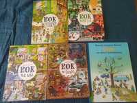 Zestaw książek "Rok w lesie" i inne  oraz "Zima na ulicy Czereśniowej"