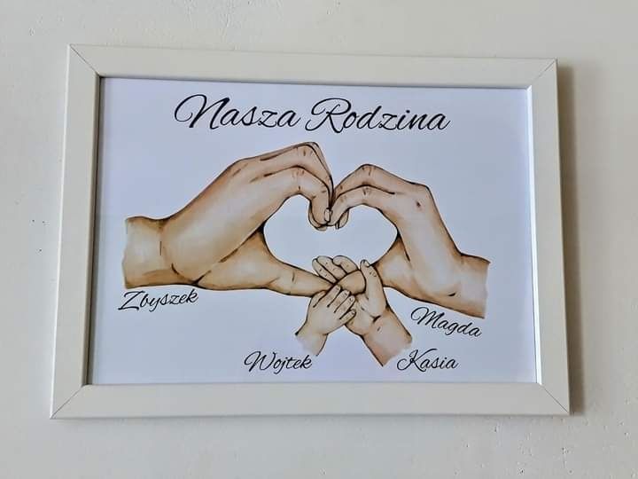 Ramka Nasza Rodzina personalizacja