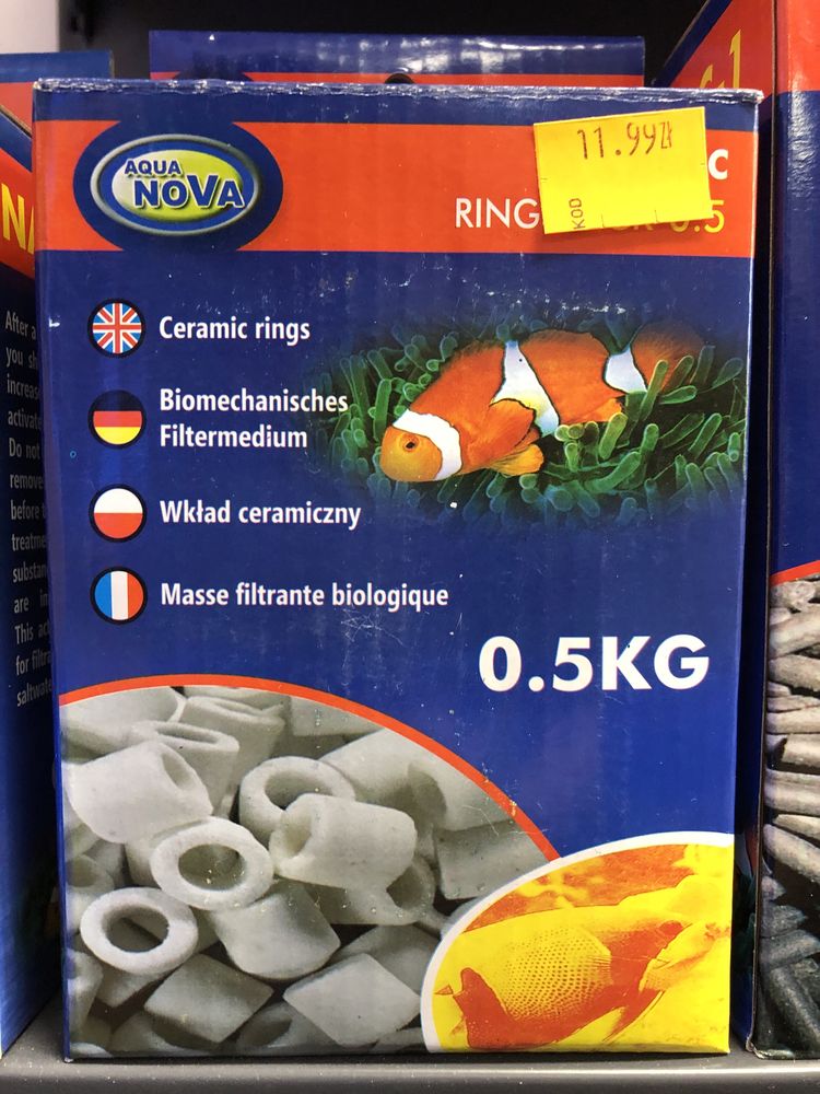 Wkład ceramiczny do filtra akwarium 0,5kg Zooanimals Halemba