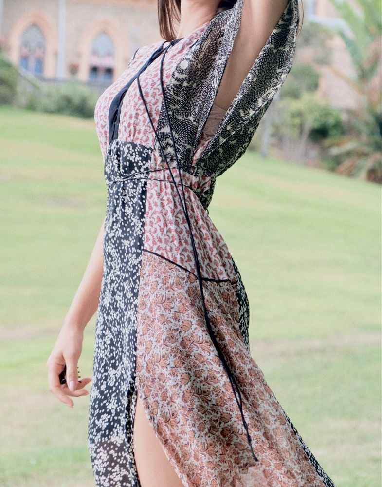 Vestido maxi Zara estilo boho