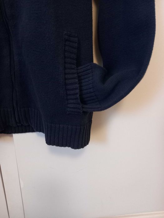Casaco algodão grosso azul 9-10 anos